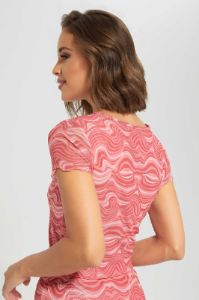 Pink Short Sleeved Crop Top sold by Redtag