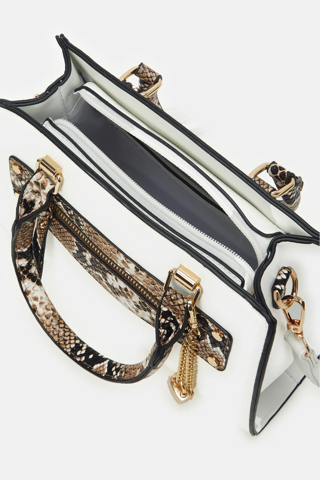 Women White Animal Print Day Bag sold by Redtag product image thumbnail 4