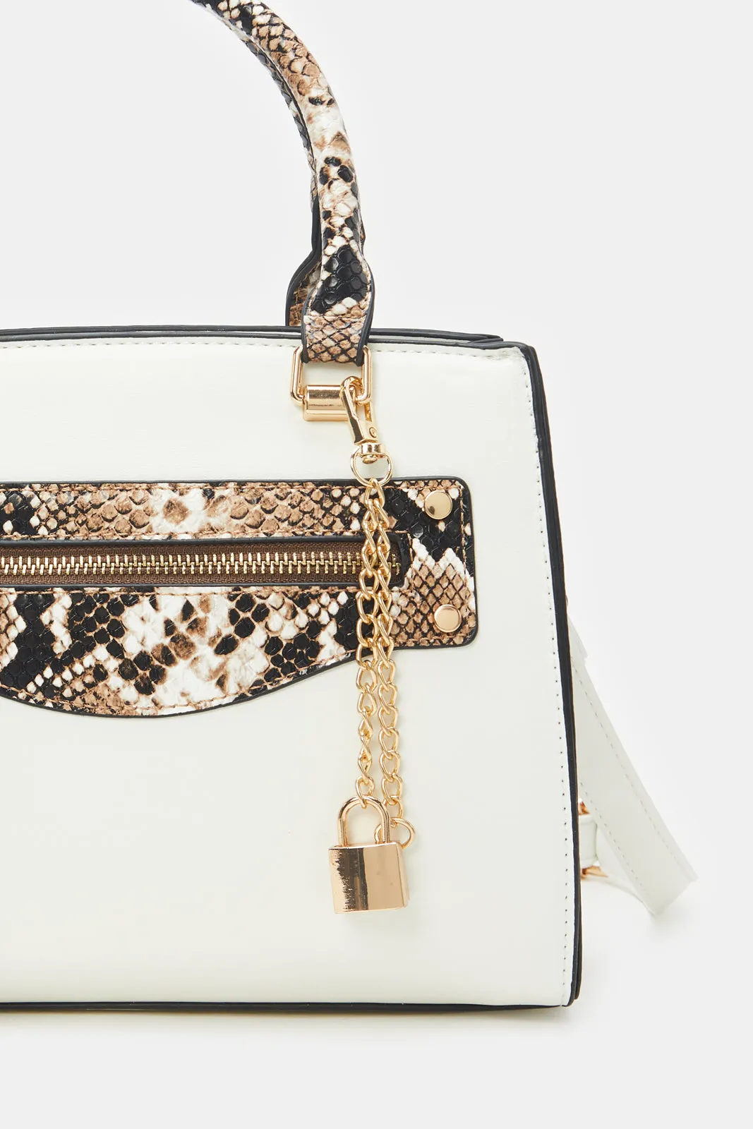 Women White Animal Print Day Bag sold by Redtag product image thumbnail 3