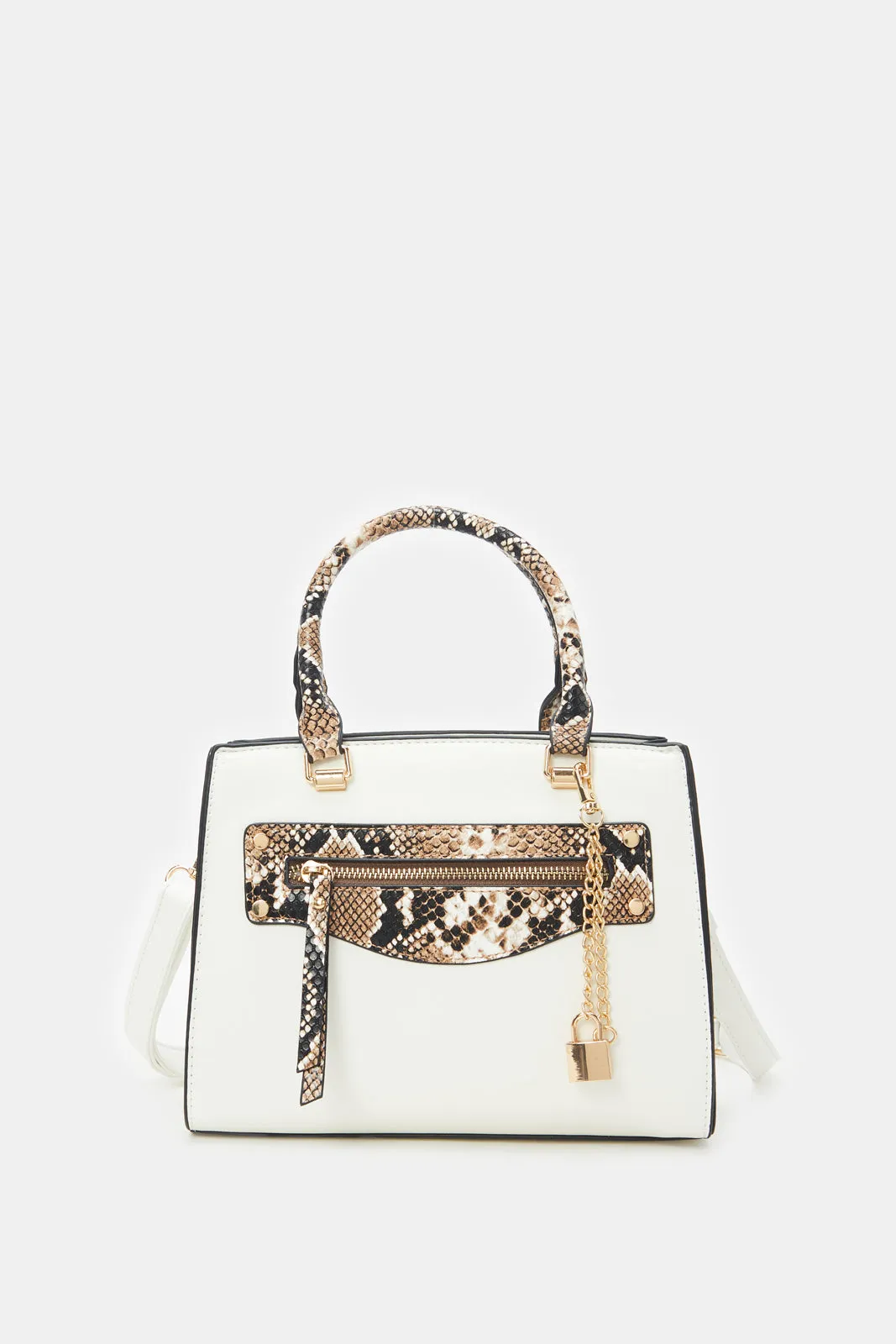 Women White Animal Print Day Bag sold by Redtag