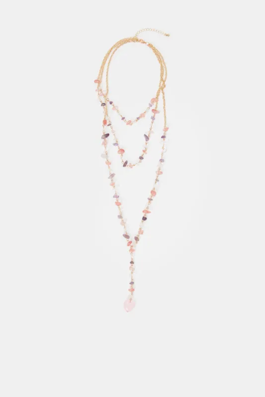 Women Gold Layered Necklace sold by Redtag