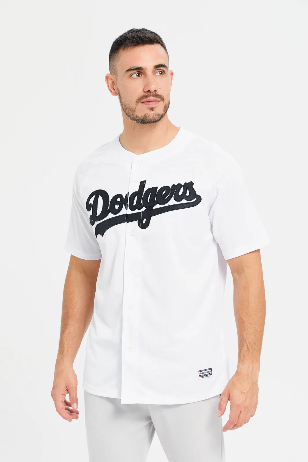 Men White Dodgers Active T-Shirt sold by Redtag