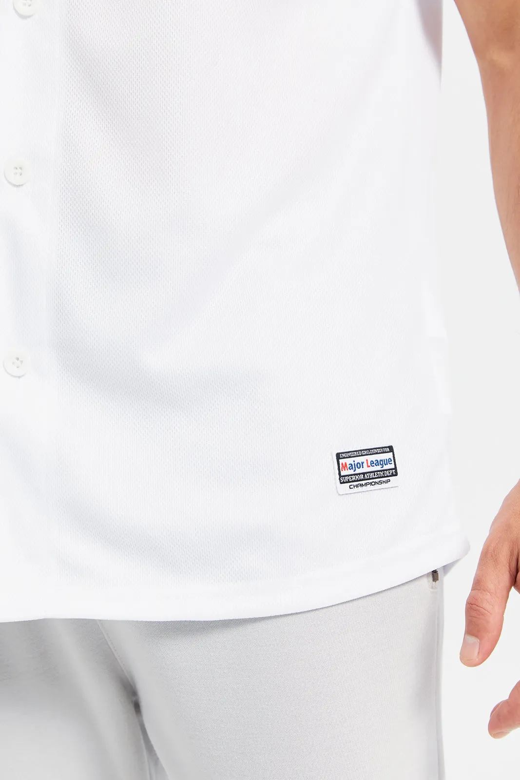 Men White Dodgers Active T-Shirt sold by Redtag product image thumbnail 5