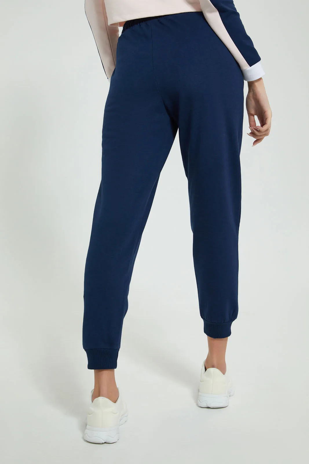Navy Placement Print Jogger sold by Redtag product image thumbnail 5