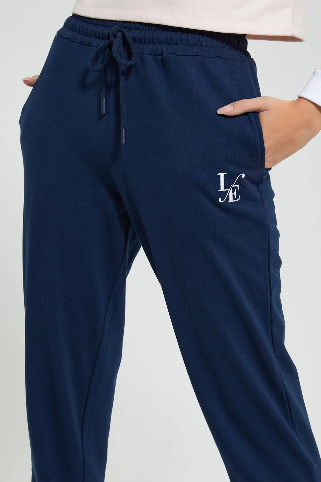 Navy Placement Print Jogger sold by Redtag product image thumbnail 4
