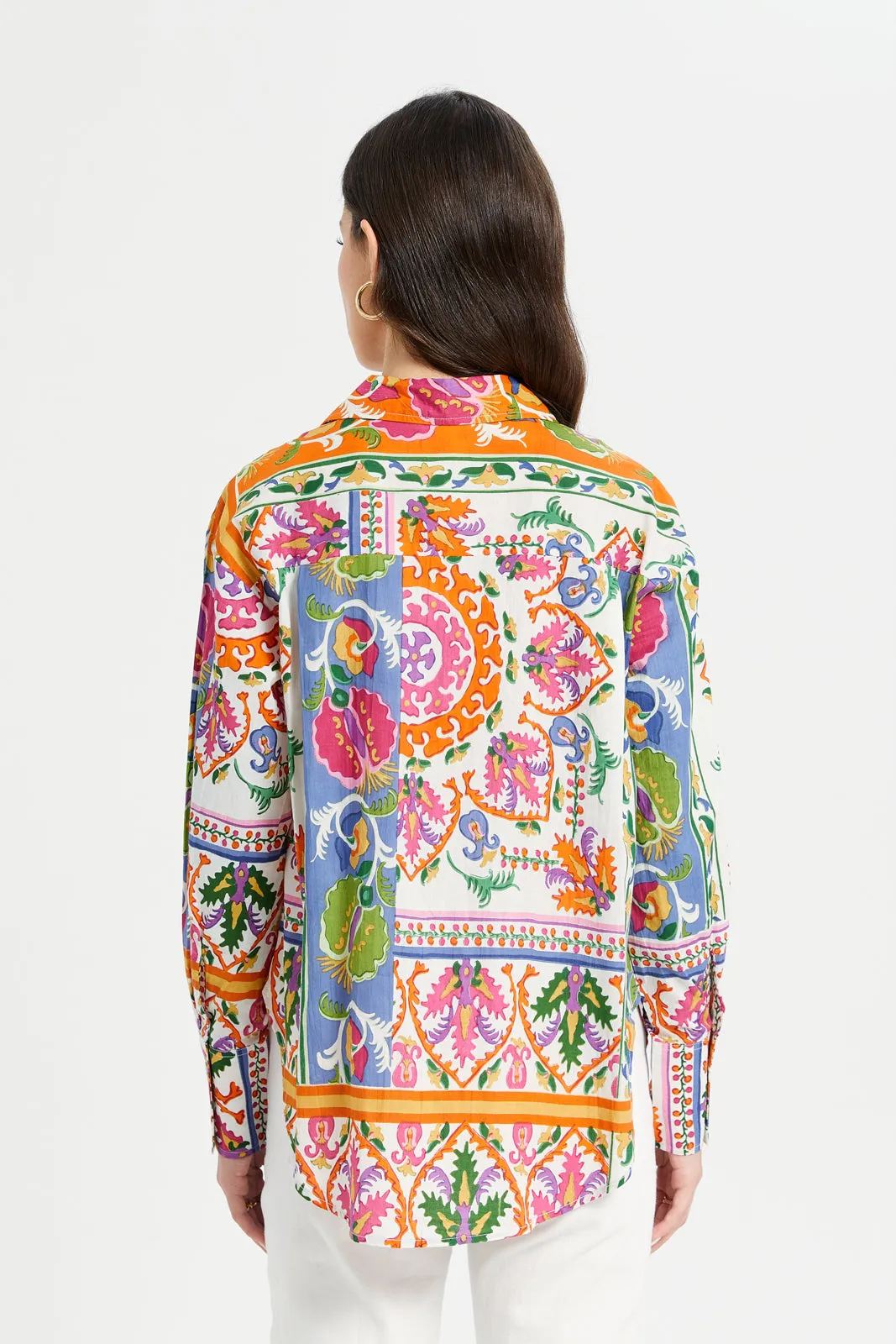 Women White Printed Oversize Shirt sold by Redtag product image thumbnail 3