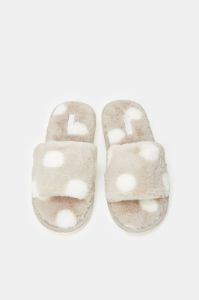 Women Taupe Spotty Slipper sold by Redtag