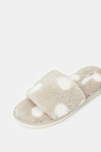 Women Taupe Spotty Slipper sold by Redtag