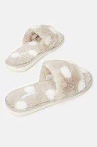Women Taupe Spotty Slipper sold by Redtag
