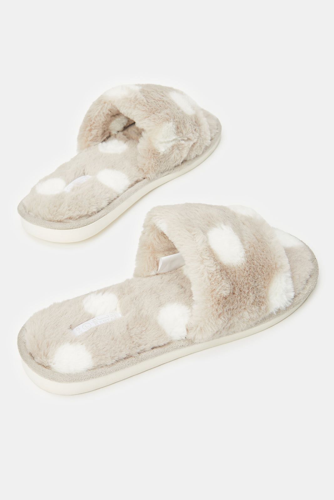 Women Taupe Spotty Slipper sold by Redtag product image thumbnail 4