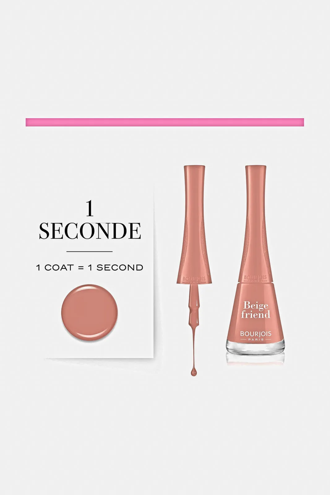 Bourjois 1 Seconde Nail Polish Colour 04- Beige Friend sold by Redtag product image thumbnail 3