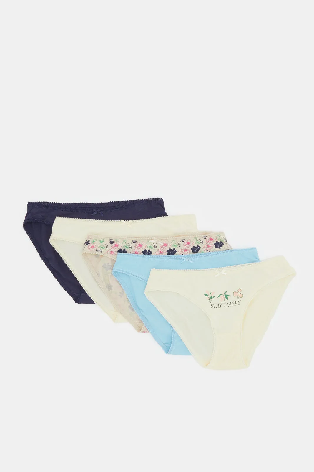 Women Assorted Plain And Printed Bikini Fit Brief Set (Pack Of 5) sold by Redtag product image thumbnail 5