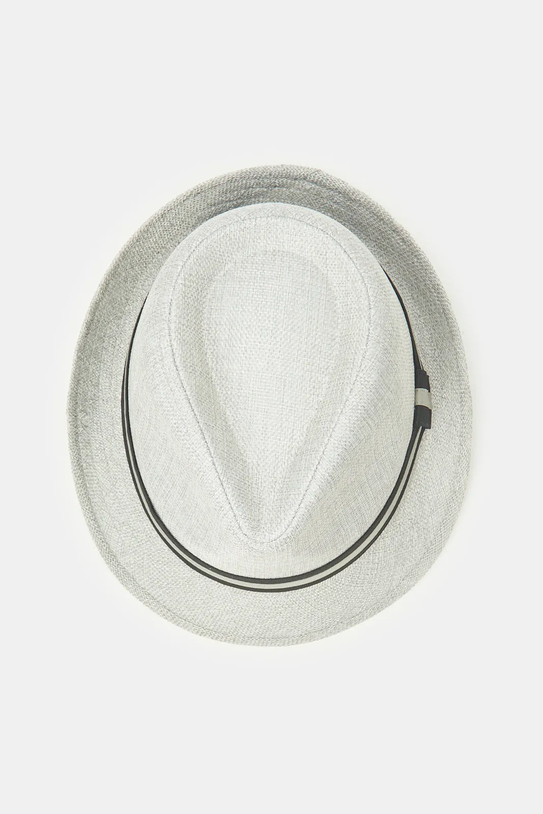 Men Grey Fedora Hats With Band sold by Redtag product image thumbnail 3