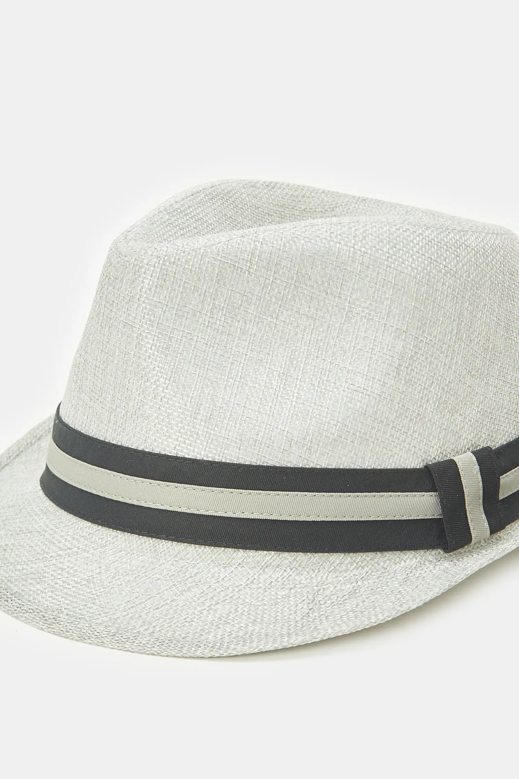 Men Grey Fedora Hats With Band sold by Redtag product image thumbnail 2