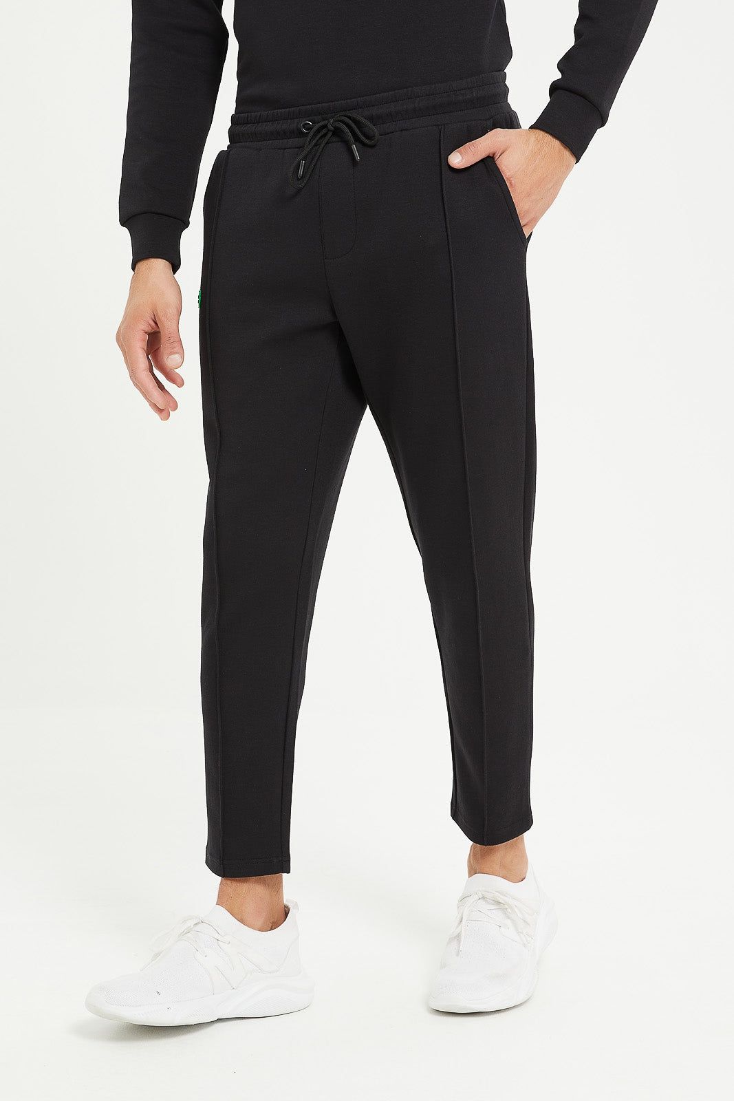 Men Black Soft Touch Jog Pants sold by Redtag