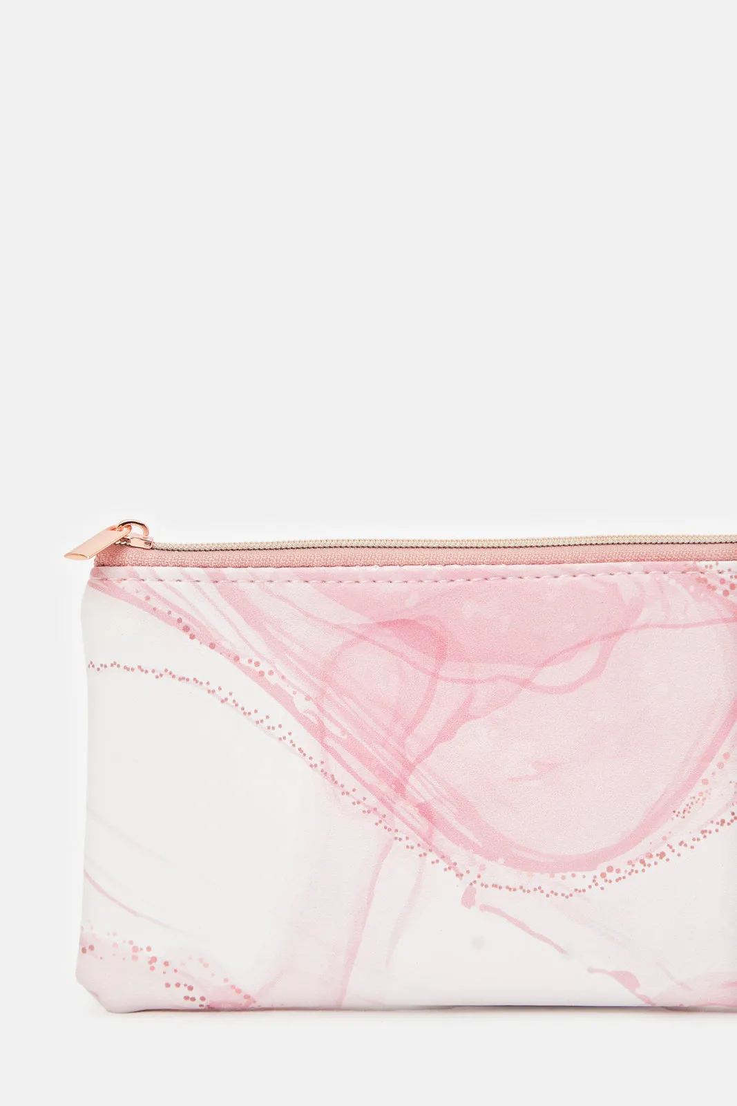 Pink And Gold Printed Pencil Case sold by Redtag product image thumbnail 2