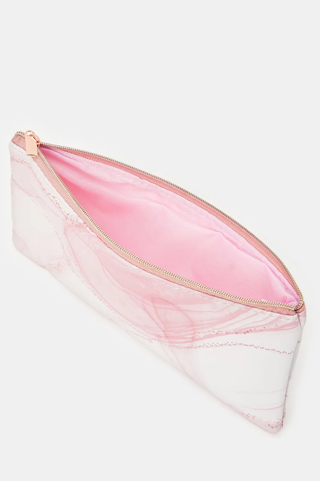 Pink And Gold Printed Pencil Case sold by Redtag product image thumbnail 4