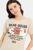 Women Beige We Bare Bears Printed T-Shirt sold by Redtag