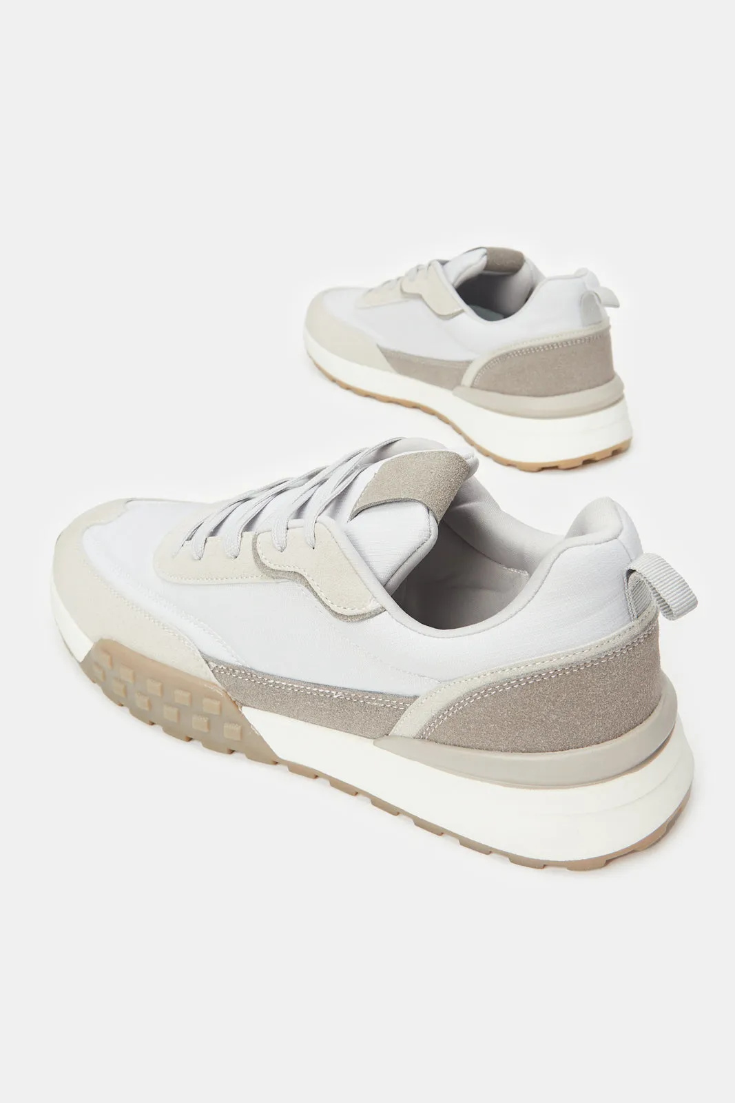 Men Grey Material Block Sneaker sold by Redtag product image thumbnail 4