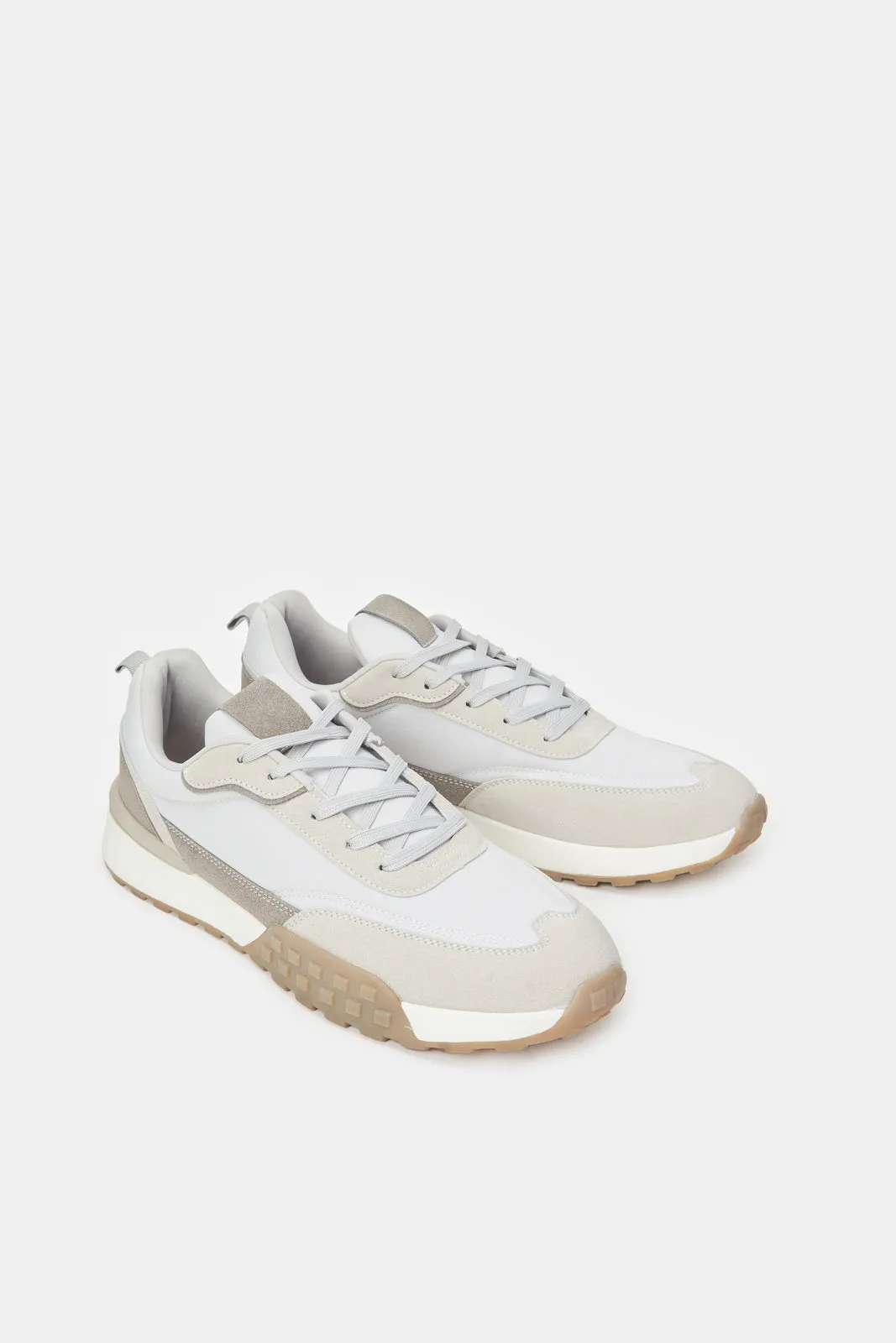 Men Grey Material Block Sneaker sold by Redtag product image thumbnail 2