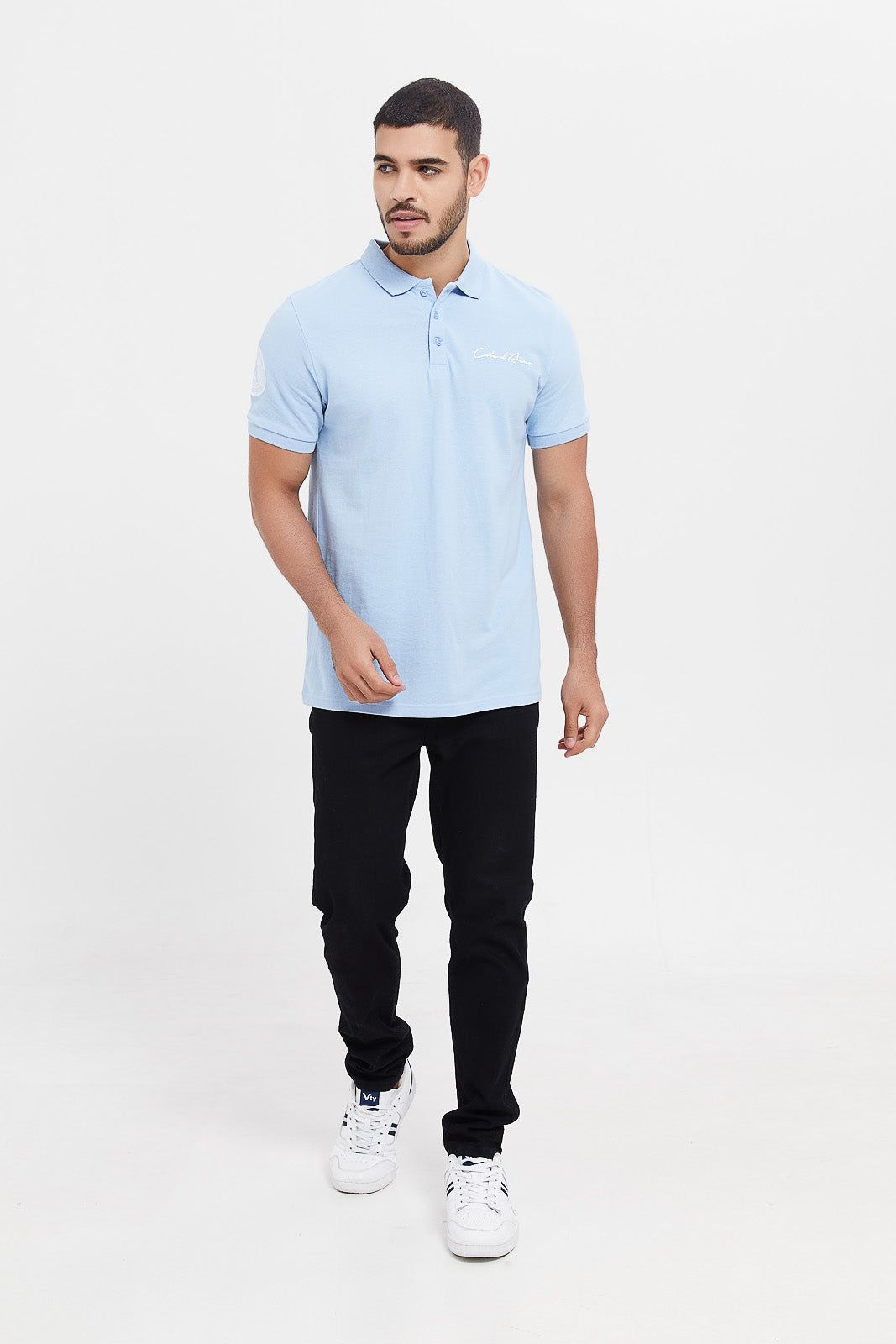 Men Blue Varsity Sports Polo Shirt sold by Redtag product image thumbnail 2