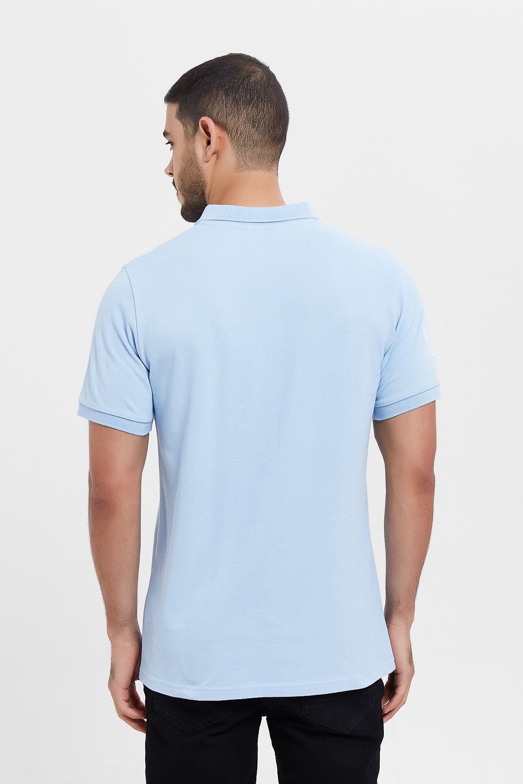 Men Blue Varsity Sports Polo Shirt sold by Redtag product image thumbnail 3