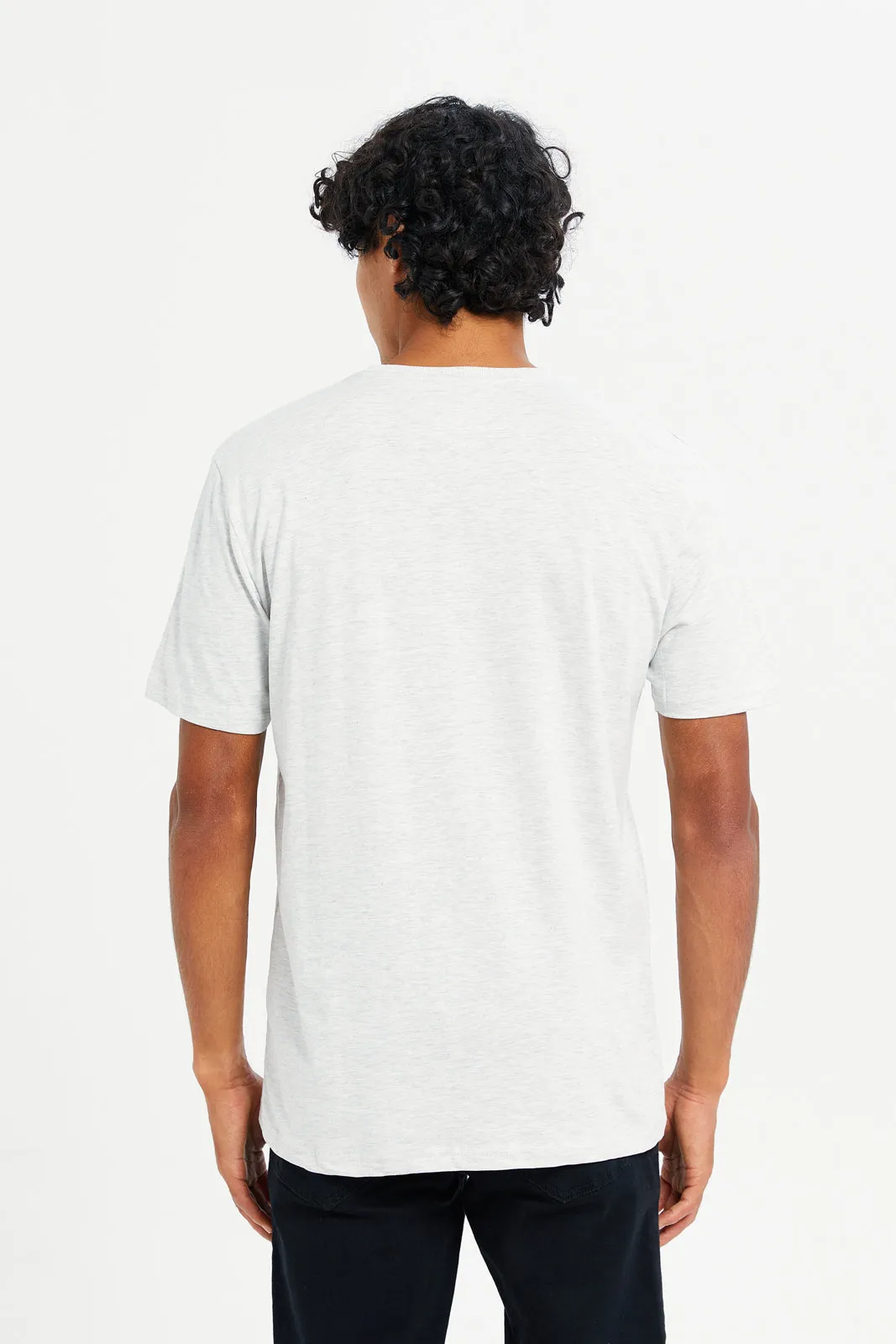 Men Ecru Graphic T-Shirt sold by Redtag product image thumbnail 3