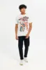 Men Ecru Graphic T-Shirt sold by Redtag