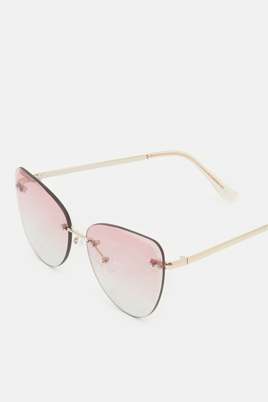 Women Gold Cat Eye Sunglasses sold by Redtag product image thumbnail 3