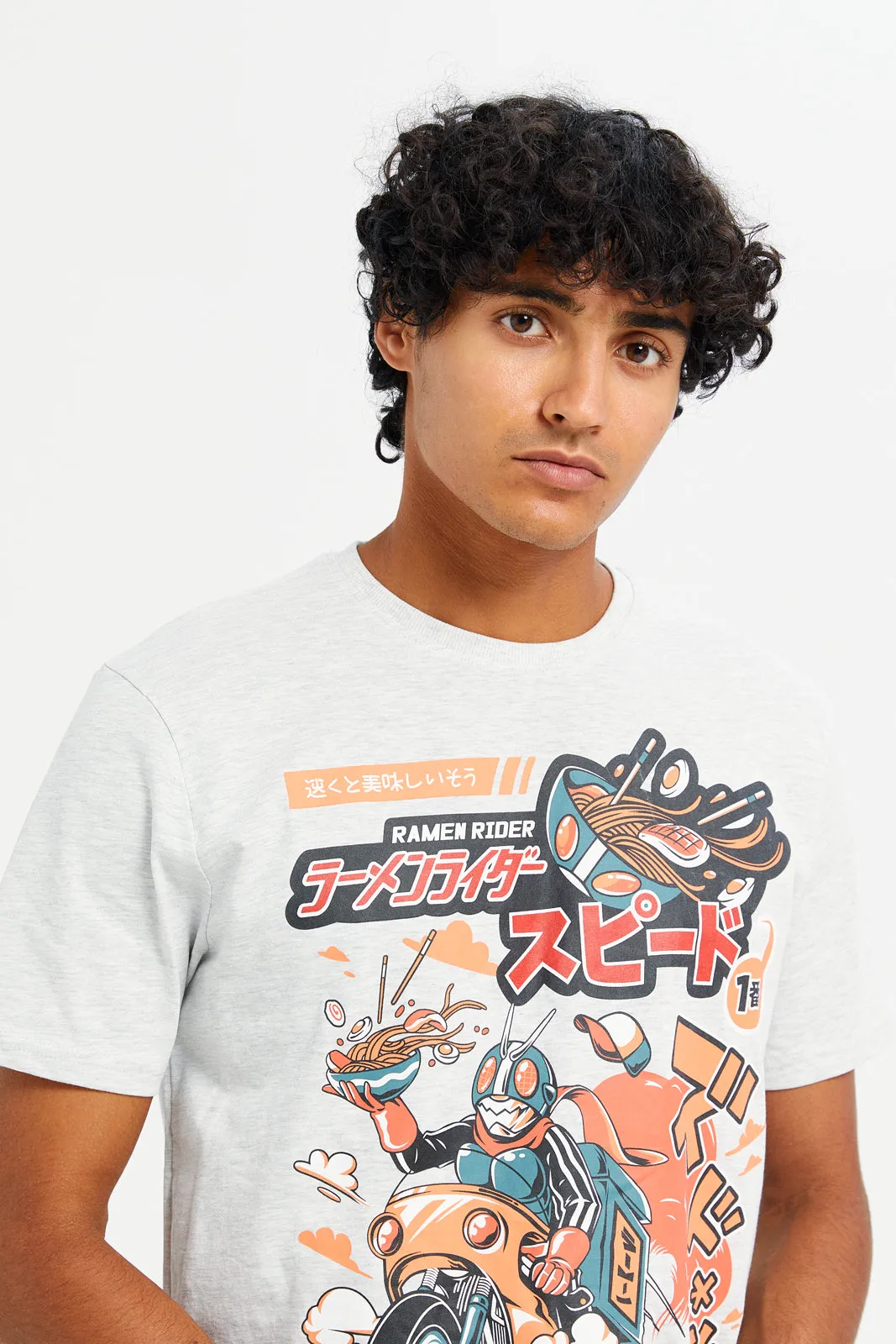 Men Ecru Graphic T-Shirt sold by Redtag product image thumbnail 4