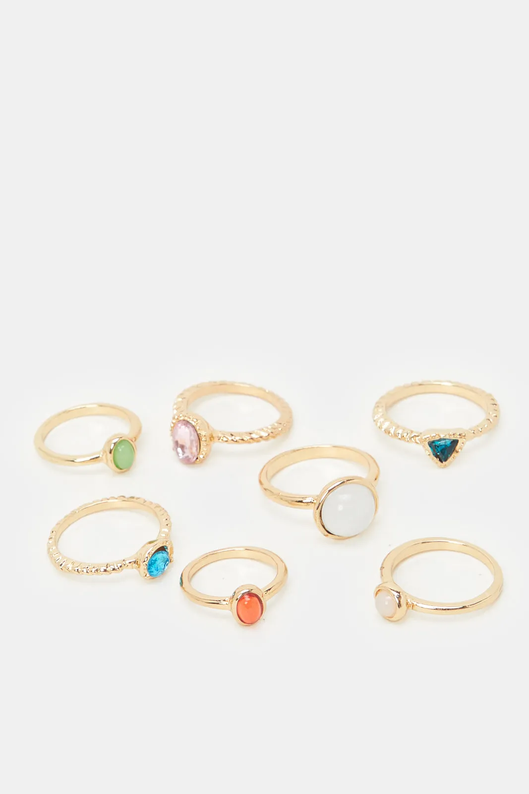 Women Gold Embellished Ring Set (7 Piece) sold by Redtag product image thumbnail 3
