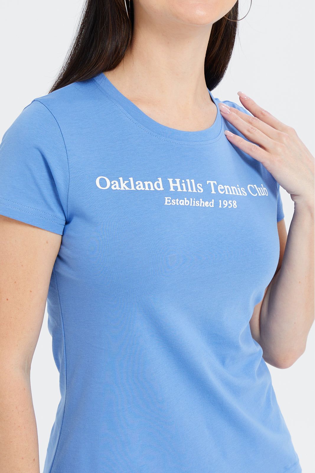 Women Blue Oackland Printed T-Shirt sold by Redtag product image thumbnail 4