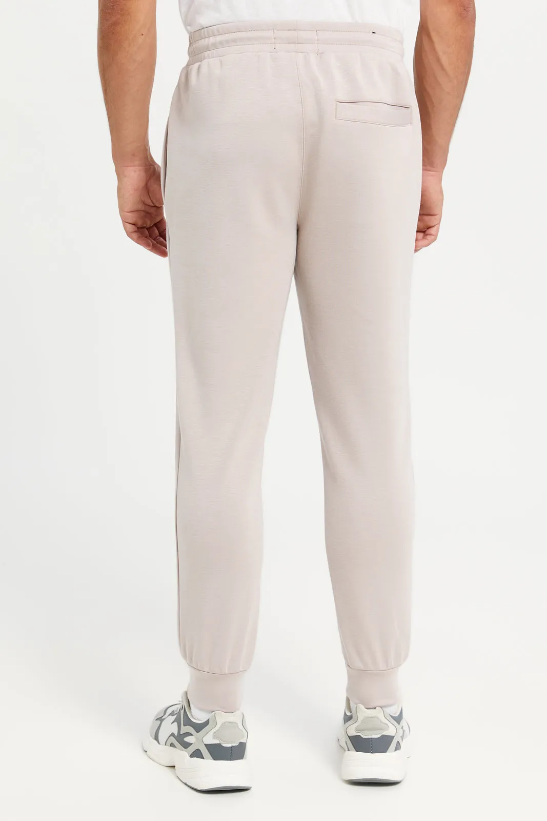 Men Beige Printed Active Pants sold by Redtag product image thumbnail 3