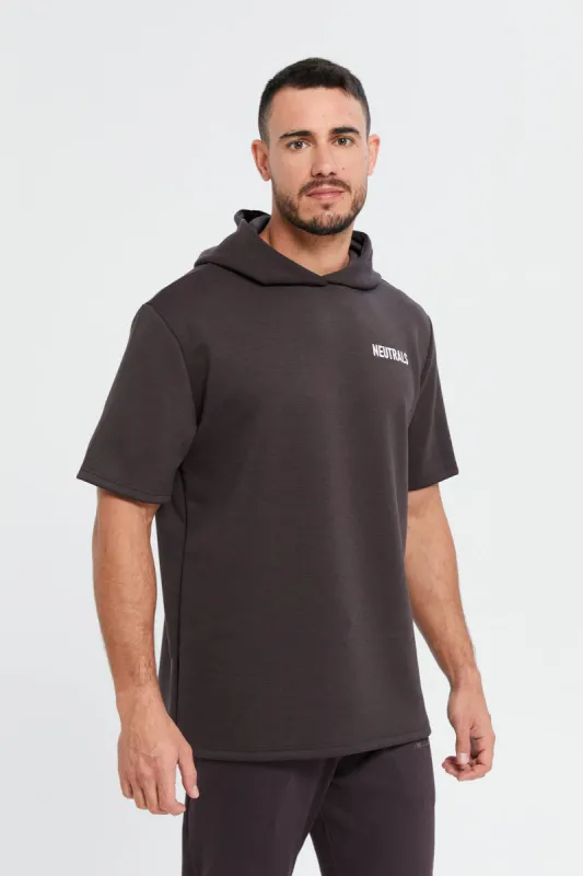 Men Brown Hooded T-Shirt sold by Redtag