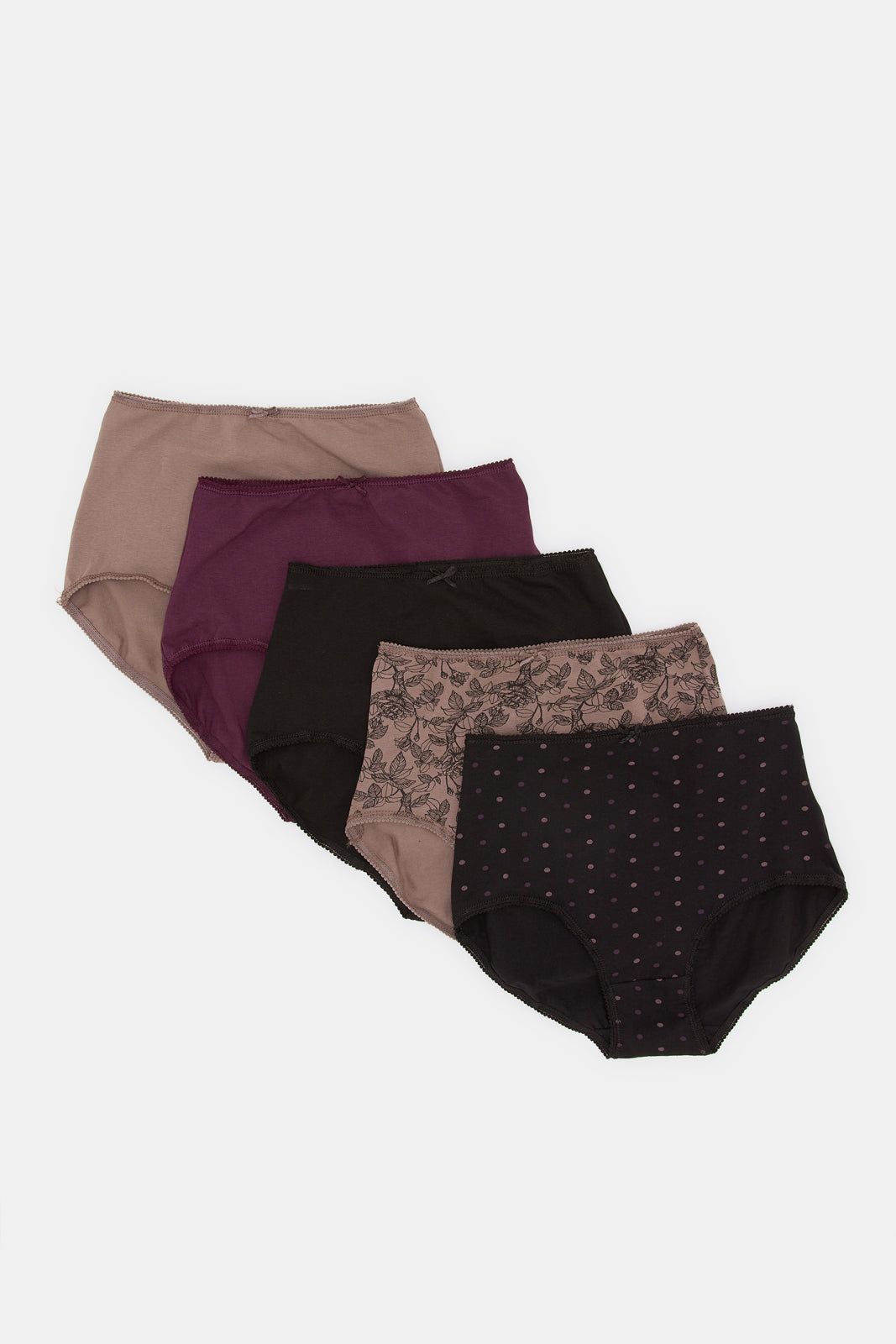 Women Assorted Printed Full Brief (Pack of 5) sold by Redtag