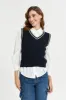 Women Black V- Neck Sleeveless Pullover sold by Redtag
