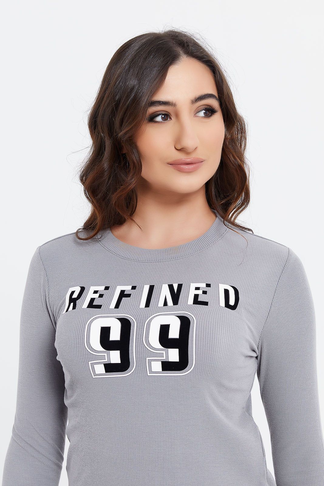Women Grey Printed T-Shirt sold by Redtag product image thumbnail 4