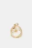 Women Gold Wrap Embellished Ring sold by Redtag
