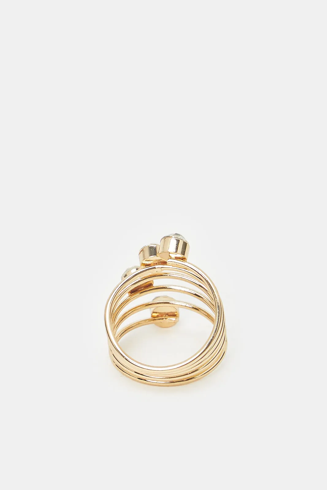 Women Gold Wrap Embellished Ring sold by Redtag product image thumbnail 3