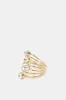 Women Gold Wrap Embellished Ring sold by Redtag
