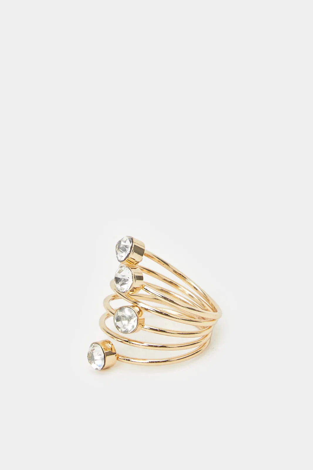 Women Gold Wrap Embellished Ring sold by Redtag product image thumbnail 2