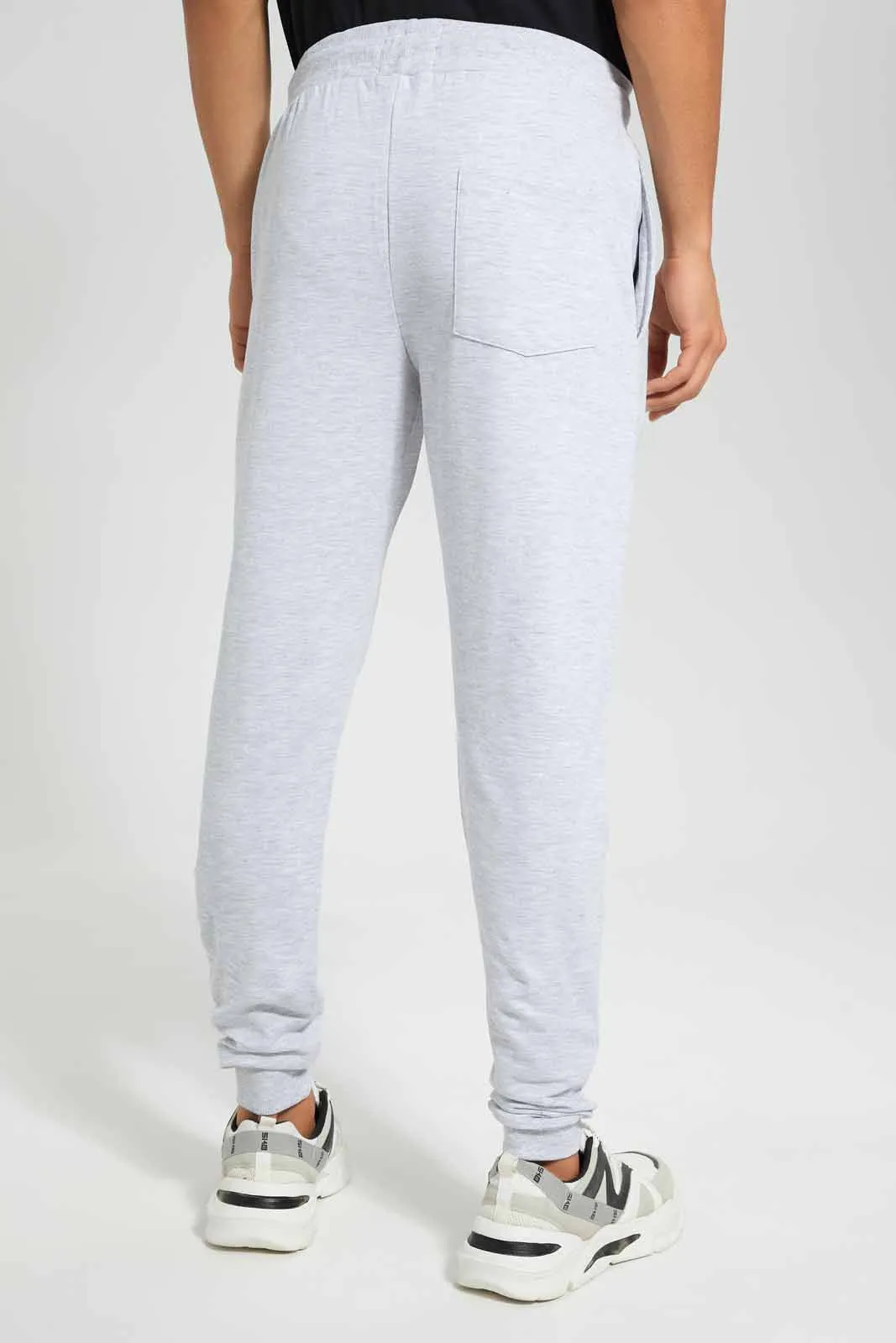 Men Grey Signature Jogger sold by Redtag product image thumbnail 3