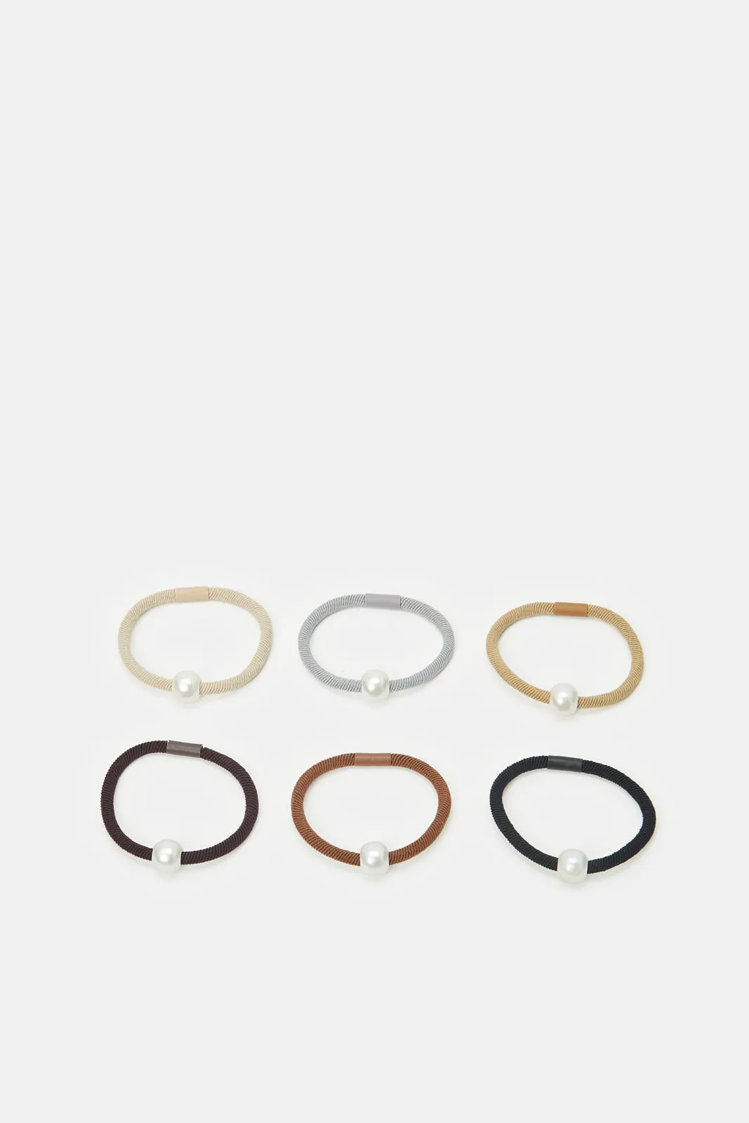 Women Assorted Embellished Elastic Band Set (6 Piece) sold by Redtag