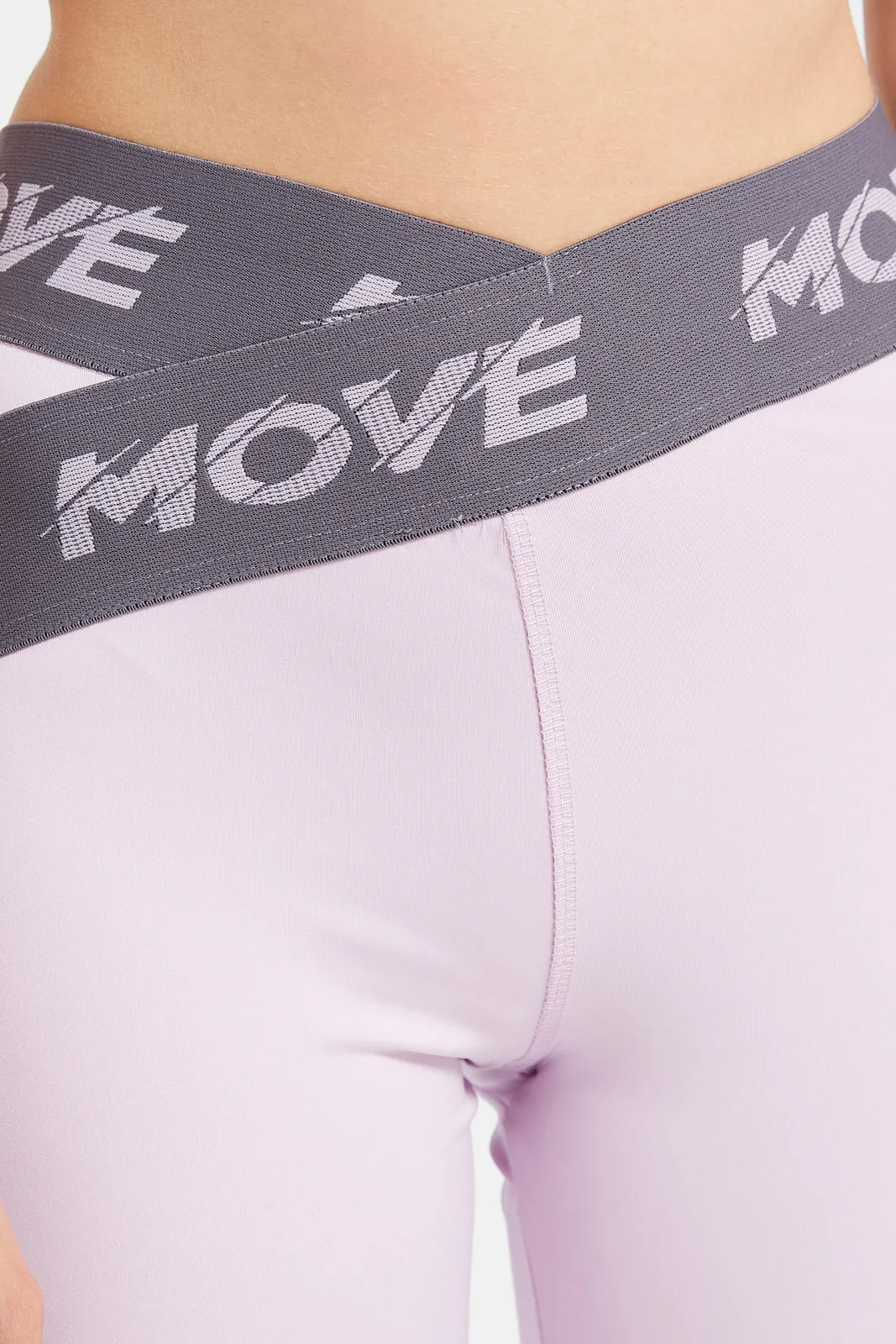 Women Lilac Active Legging With Tape Detailing sold by Redtag product image thumbnail 4