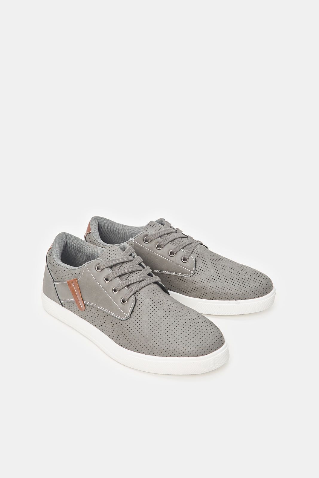 Men Grey Textured Sneakers sold by Redtag product image thumbnail 2