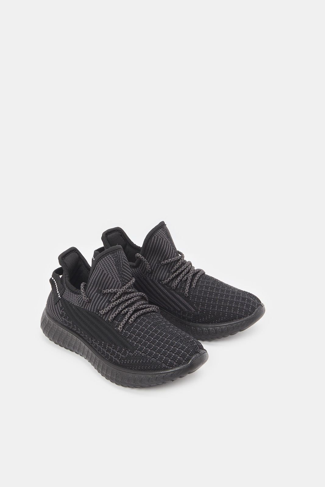 Women Black Fly Knit Sneakers sold by Redtag product image thumbnail 2