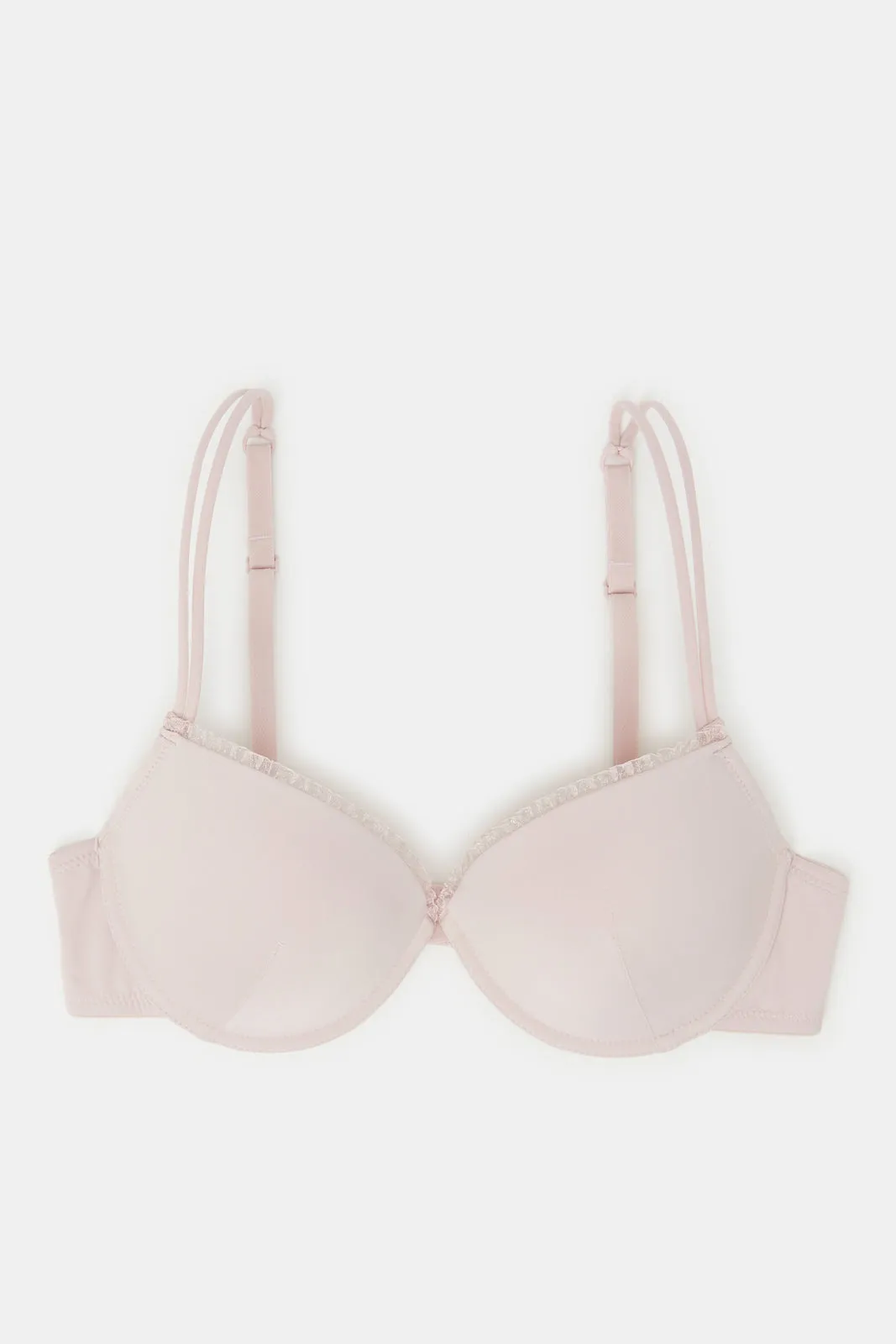 Women Pink Floral Embroidery Plunge Bra Set (Pack of 2) sold by Redtag product image thumbnail 3