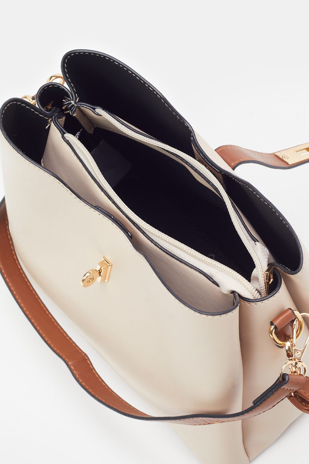 Women Beige Bucket Bag sold by Redtag product image thumbnail 4