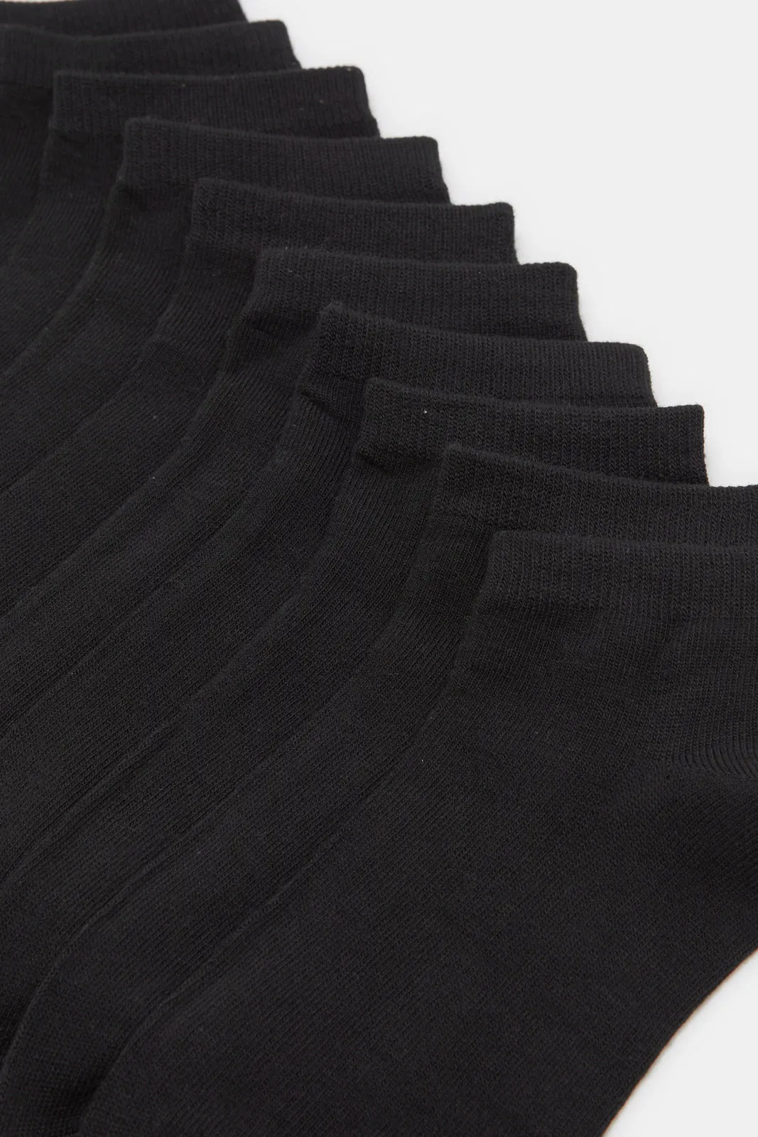 Women Black Basic Ankle Box Socks (10 Pairs) sold by Redtag product image thumbnail 3