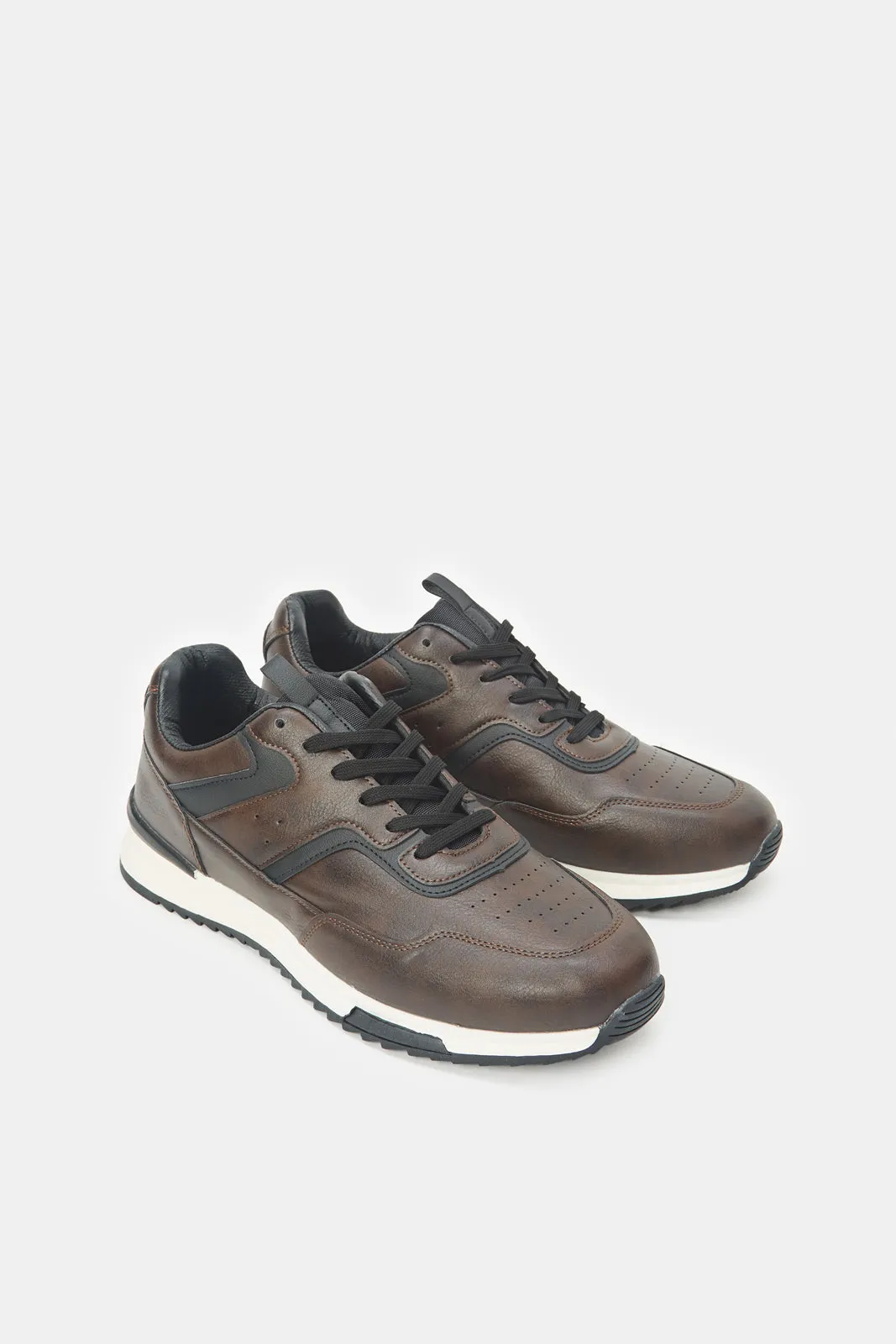 Men Brown Lace Up Sneaker sold by Redtag product image thumbnail 2